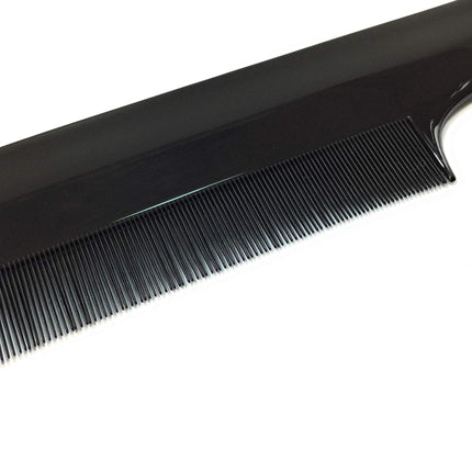 Fine comb + dust comb + nit comb lice comb handle comb black 18.5 cm fine teeth