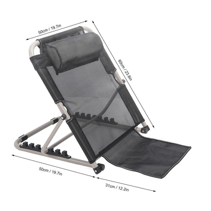 ZJchao Adjustable Lifting Bed Backrest, 6 Gears Adjustable Lifting Bed Backrest Foldable Bed Backrest with Pillow Book Pillow Reading Pillow Seating Aid for Seniors Patient Care
