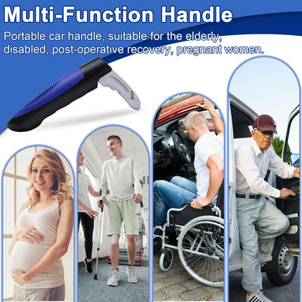 Car exit aid for seniors, 2 pieces car entry aid, emergency hammer car, support handle car handle for seniors, disabled