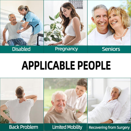 2 pcs Wiping Aid for Buttocks - Toilet Aid for Wiping the Buttocks, Toilet Aid for Seniors, 38cm Long Reach Comfort Wipe