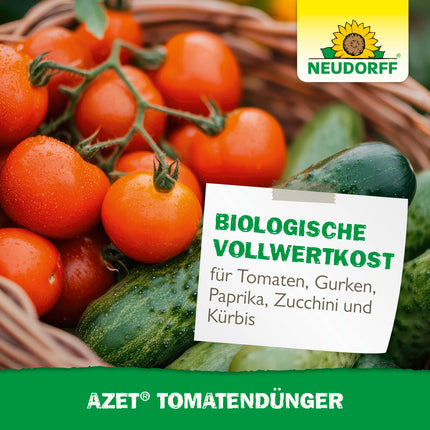 Neudorff Azet Tomato Fertilizer – Organic tomato fertilizer with mycorrhiza and natural immediate and long-term effects ensures aromatic tomatoes, 2.5 kg