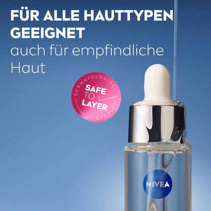 NIVEA Cellular Expert Filler Replumping Hyaluronic Acid Serum, light and fast-absorbing serum with pure hyaluronic acid, facial care for reduced wrinkles in one week (15 ml)