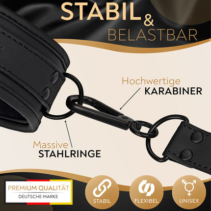 DaniChou® 3-in-1 Bondage Set with Collar &amp; Handcuffs, Premium SM Toys for Couples, Bondage Set, Handcuffs, BDSM Collar, Restraints, Sex Toys for Couples, Sex Toys Erotic