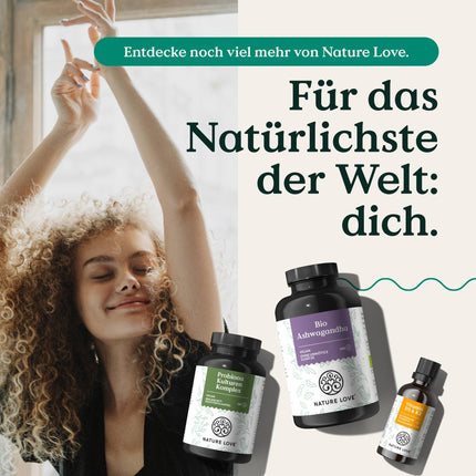 NATURE LOVE® Collagen Complex – 180 Capsules – with hyaluronic acid, biotin, selenium, zinc, vitamin C from acerola &amp; silicon from bamboo extract – high-dose collagen – laboratory-tested and produced in Germany
