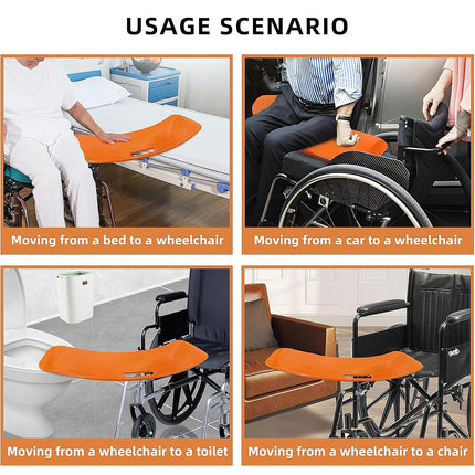 Hanured transfer board, transfer aids transfer board wheelchair, bed transfer and sliding board, patient pusher for the transfer of patients or handica from wheelchair to bed