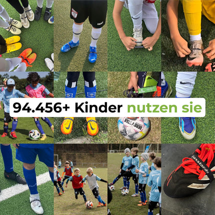 FUXSTAR - The Shoelace Fixing Band™ for football boots, shoelace holder against untidy loops, known from professional football camps, made from sustainable rPET (3 pairs)