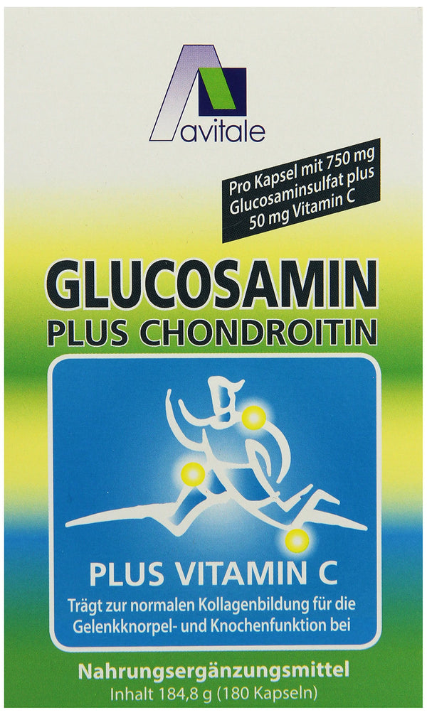Avitale Glucosamine 750 mg + Chondroitin 100 mg Capsules, 185 g
