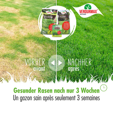 Verdurmax 15 kg Garden and Lawn Lime - Removes moss and weeds - pH value optimization - Lime fertilizer with magnesium for lush green - Improves nutrient uptake of grass and plants
