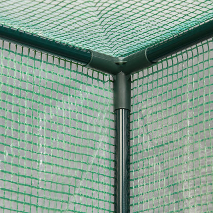 Relaxdays Tomato Greenhouse, Garden &amp; Balcony, Plastic Greenhouse for Tomatoes, HxWxD: 150x100x50 cm, Steel &amp; PE Film, Green