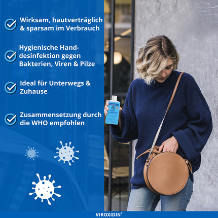 Viroxidin Med Hand Disinfectant 5l - COMPARISON WINNER - Hand disinfectant against bacteria, viruses &amp; fungi for hygienic hand disinfection - Limited Virucidal PLUS according to EN 14776