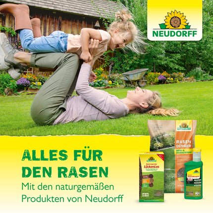 Neudorff Azet Lawn Fertilizer – Organic lawn fertilizer for 400 m² ensures a dense, green, and durable lawn with 6 months of long-term effectiveness, 20 kg, Brown
