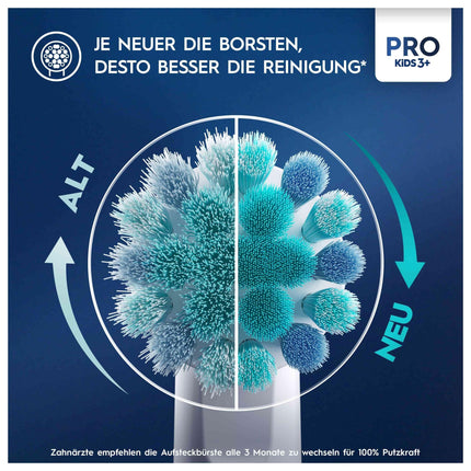Oral-B Kids Frozen replacement brush heads for electric toothbrush, 8 pieces, extra soft bristles, original toothbrush head, for children 3 years and older, letterbox-compatible packaging