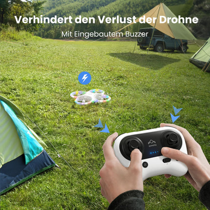Ameta Morpho Drone with Camera for Kids, 1080P HD FPV Drone for Beginners, RC Quadcopter with 32 RGB Lights/ 18 min Flight Time/STEM Modules/Anti-Lost Buzzer, Toy Gifts for Boys Girls