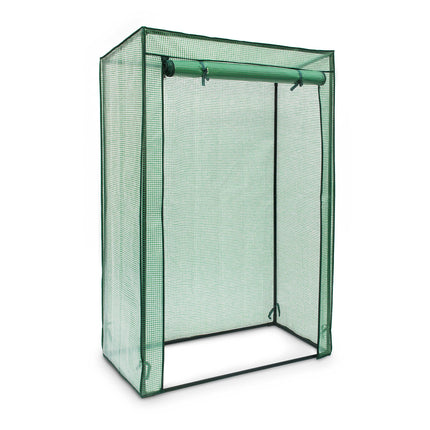 Relaxdays greenhouse for tomatoes 150 x 100 x 50 cm HxWxD, pitched roof plastic greenhouse with PE mesh film, green