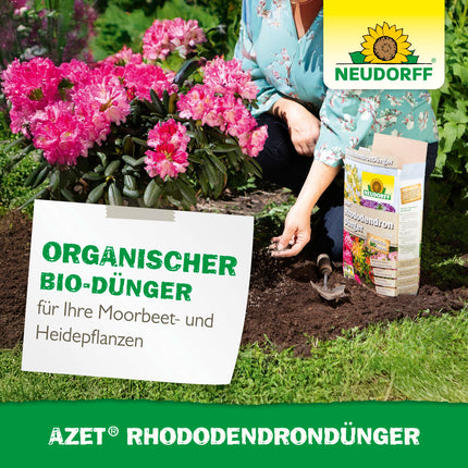 Neudorff Azet Rhododendron Fertilizer – Organic rhododendron fertilizer with mycorrhiza ensures colorful and magnificent blooms with a 3-month long-term effect, 1 kg