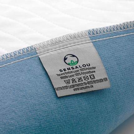Sensalou 2 pieces waterproof incontinence pad with wings 85x90 ​​cm - fitted sheet baby children bed
