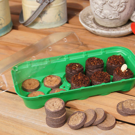 Connex Coconut Expanding Tablets Ø 3.5 cm - Practical set of 20 &amp; Growing Pots Ø 6 cm - Practical set of 24