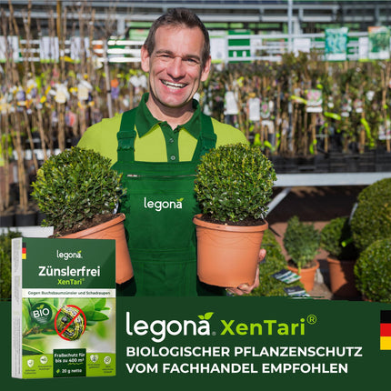 Legona® Xentari Moth-Free &amp; Caterpillar-Free Box Tree Moth Spray | Biological control of moths, cabbage white butterflies, and winter moths | Not harmful to bees