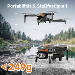 PLEGBLE Drone with Camera for Kids Adults, Brushless Motor Mini Drone FPV RC Quadcopter with WiFi 1080P, Altitude Hold, 3D Flip, Headless Mode, Toys and Gifts for Boys Beginners
