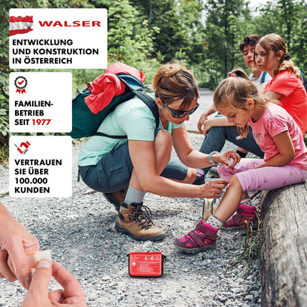 WALSER Premium Mini First Aid Kit 2025, waterproof emergency kit for outdoor/camping/bicycle, 31-piece travel first aid kit, compact first aid kit for outdoor use, mini first aid kit 2025, first aid kit