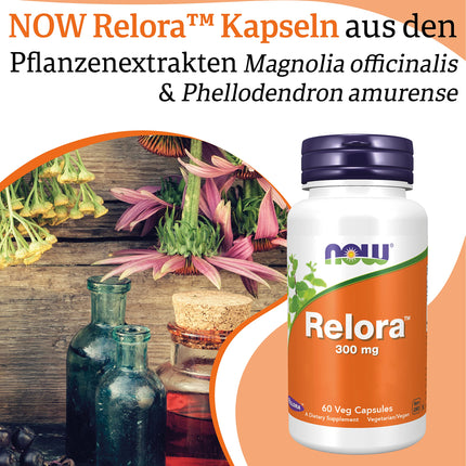 Now Foods, Relora, 300 mg, 60 Vegan Capsules, Laboratory Tested, Gluten-Free, Soy-Free, Vegetarian