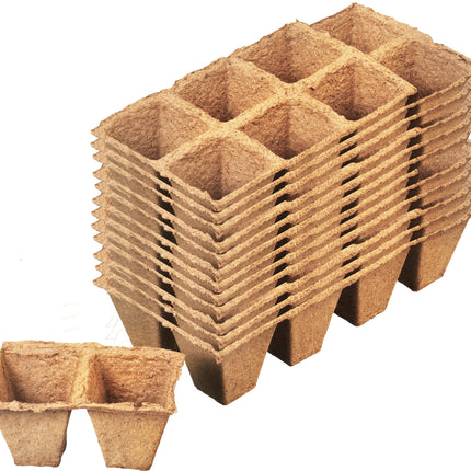 Meister Growing Pots 3.5 x 3.5 cm - Practical set of 96 - 100% peat-free made from PEFC-certified cellulose - Biodegradable / Plant Pot / Seed Pot / Plant Propagation / 9968270