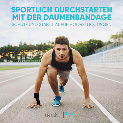 Health Press® Thumb Brace – Breathable Thumb Splint – Universal Thumb Protection Right/Left – Thumb Brace for the Thumb Saddle Joint – Thumb Support – Medically Certified Thumb Orthosis