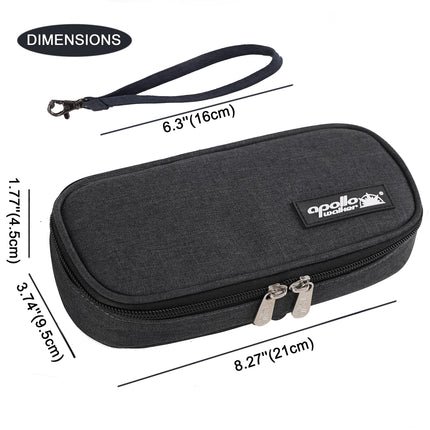 Apollowalker Insulin Cooler Bag for Diabetic Medication - Portable Organizer with 2 Ice Packs, Insulated Lining and Pen Storage