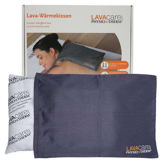 LAVAcare 2-in-1 Cooling &amp; Heating Pillow Classic • Cooling pillow with lava sand • For freezer, microwave &amp; oven • Lava pillow for refreshing &amp; relaxing neck, back &amp; stomach