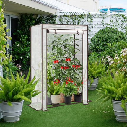 Sekey Greenhouse Small 150x100x50 cm, Tomato Greenhouse, Plastic Greenhouse, Tomato Greenhouse, Balcony, Indoor/Outdoor - Stable, Winterproof &amp; Easy to Assemble, White