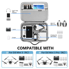 STARTRC Mini 3 Pro Carrying Case, Portable Travel Bag for DJI Mini 3 Drone Accessories (Mini 3 Pro RC)