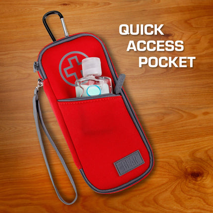 USA Gear Epipen Bag Small Insulated Medical Bag with Water-Resistant Exterior and Insulated Lining – for Two Epipens, Inhaler, Insulin Syringes and Important Allergy Medicine Supplies