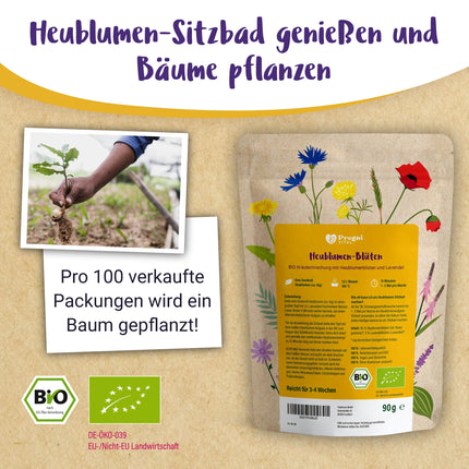 100% ORGANIC Hayflower Sitz Bath for Pregnancy | Hayflower bath for birth preparation from the 37th week of pregnancy - PregniVital®