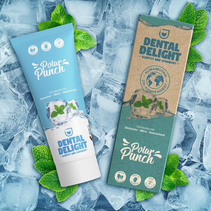 DENTAL DELIGHT Polar Punch Toothpaste (TEST WINNER), Vegan Flavored Toothpaste, Toothpaste (Mint, 4-pack)