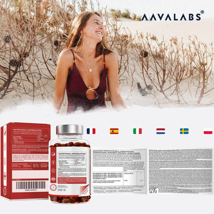 Beta Carotene Capsules High Dose for Tanning 25000 IU Vitamin A High Dose - Beta Carotene Tanning Capsules with Lyc-O-Beta and Extra Virgin Olive Oil for a Radiant Complexion - 180 Softgel Capsules