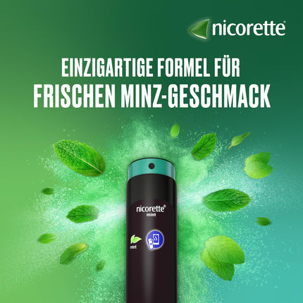 NICORETTE spray with mint flavor – quit smoking with nicotine spray – 1 spray replaces up to 150 cigarettes – for smoking cessation 2 pcs.