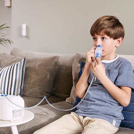 OMRON X102 Total 2-in-1 Inhaler with Nasal Shower - Inhaler for adults and children; for the effective treatment of respiratory diseases, allergies, and colds; with high-quality accessories