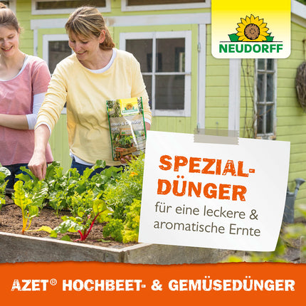 Neudorff Azet Raised Bed &amp; Vegetable Fertilizer – Organic raised bed fertilizer with 100 days of long-term effect for all types of vegetables in raised beds, 1.75 kg for 35 m²