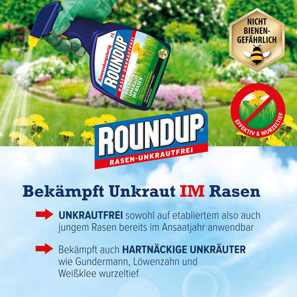 Roundup Lawn Weed Killer - 500 ml
