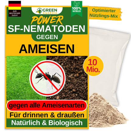 GREEN GUARDIA Super SF Nematodes against ants – 10 million for 20m² – Biological agent for effective ant control – Environmentally friendly, chemical-free, easy to use