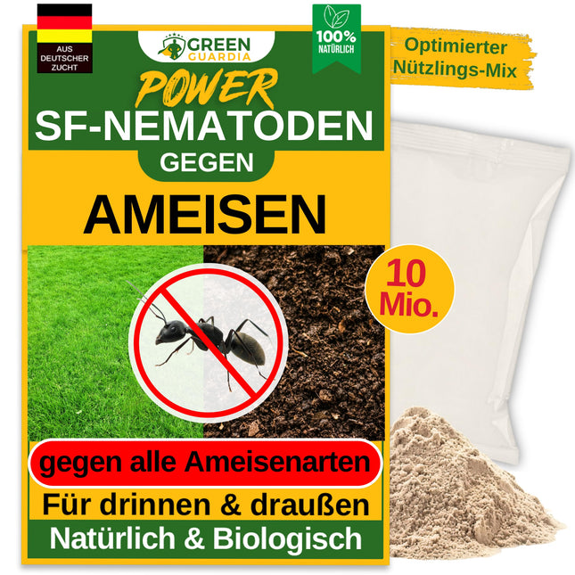 GREEN GUARDIA Super SF Nematodes against ants – 10 million for 20m² – Biological agent for effective ant control – Environmentally friendly, chemical-free, easy to use