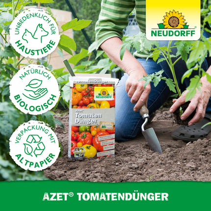 Neudorff Azet Tomato Fertilizer – Organic tomato fertilizer with mycorrhiza and natural immediate and long-term effects ensures aromatic tomatoes, 2.5 kg