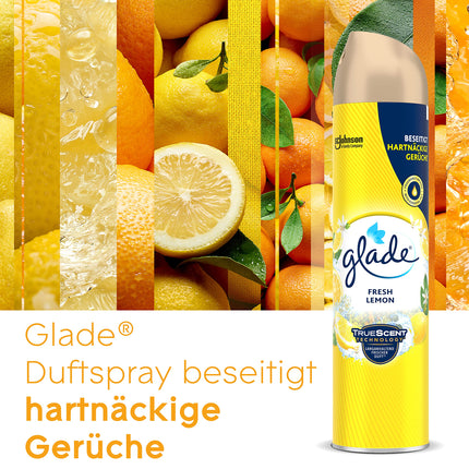 Glade Air Freshener Spray, Lemon, 300 ml