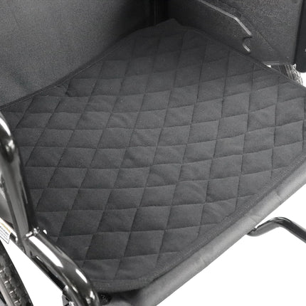 KMINA - Incontinence Pad Washable Wheelchair 5 Layers, 40x50 cm, Reusable Chair Cover Black - Made in Europe