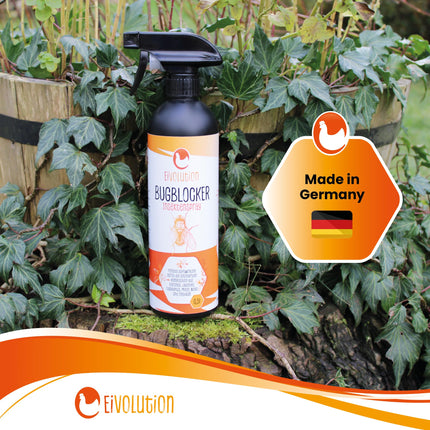 Eivolution Bug Blocker - Natural Insect Repellent (500ml) - Against mosquitoes, horseflies, ticks and grass mites