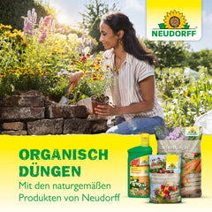 Neudorff Azet Rose Fertilizer – Organic rose fertilizer with 100 days of long-lasting effect ensures long-lasting colorful roses, perennials, and flowering plants, 1 kg, brown