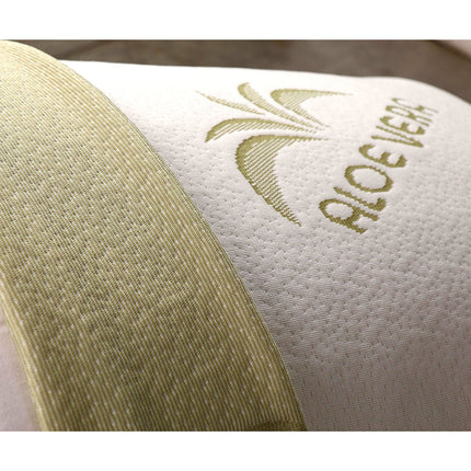 Evergreenweb Ergonomic neck support pillow 40x80 h9 cm made of latex with core made of 100% orthopedic latex and pillowcase Aloe Vera pillow, pillow, neck pillow
