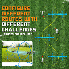 Beria Mini RC Drone Obstacle Avoidance Training Toy for Kids Racing Gates Drone Helicopter Competition Practice Track Accessories Gifts for 3-10 Years Girl Boy Birthday Children's Toys