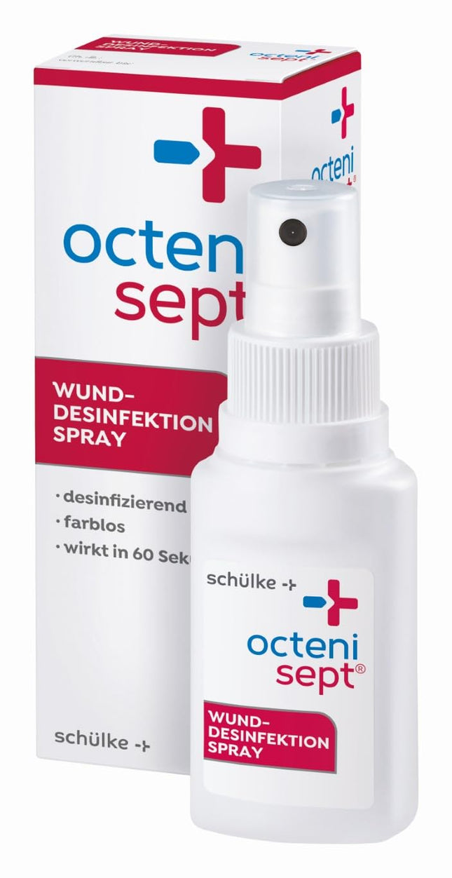 octenisept Wound Disinfection Spray – painless antiseptic for the treatment of acute and chronic wounds, protects against wound infections, 50 ml solution