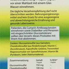 Avitale Glucosamine 750 mg + Chondroitin 100 mg Capsules, 185 g